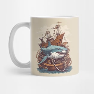 Vintage Shark attack Mug